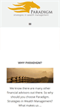 Mobile Screenshot of planparadigm.com