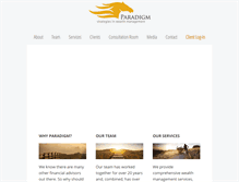 Tablet Screenshot of planparadigm.com